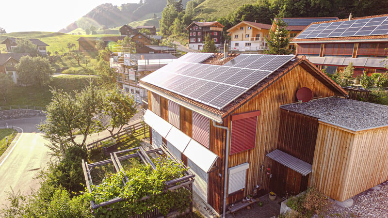 Private Solaranlage in Schiers