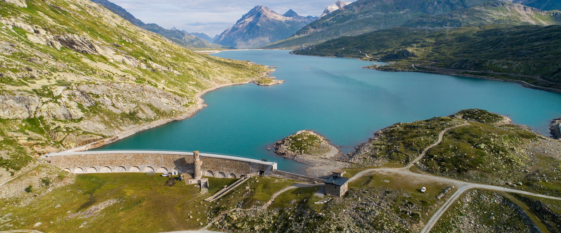 Lago Bianco Staumauer Scala Suedmauer