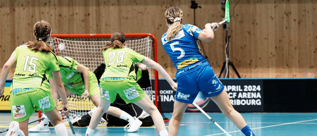 Céline Vaerini può praticare il floorball come sport agonistico durante il suo apprendistato