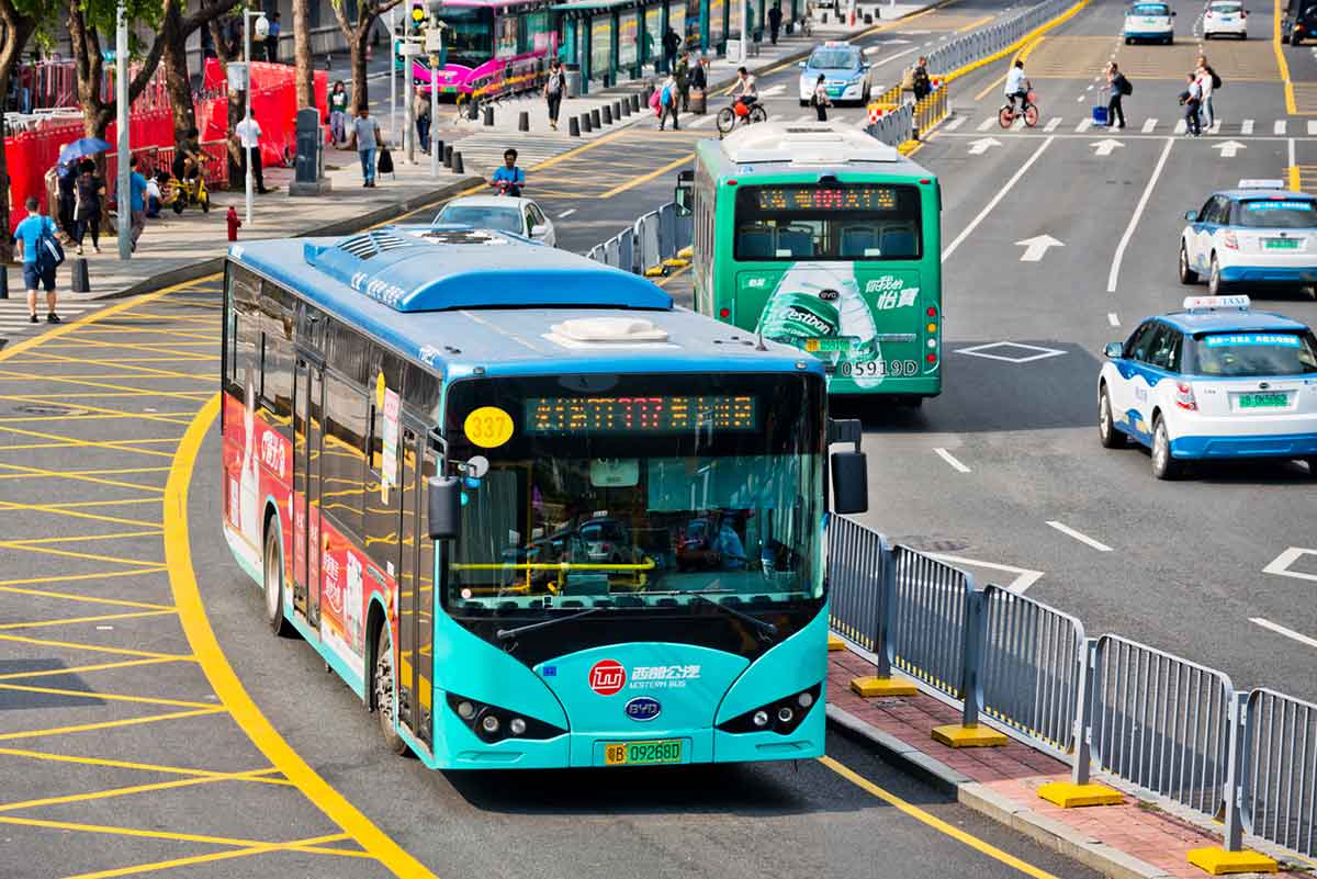 Autobus elettrico a Shenzhen